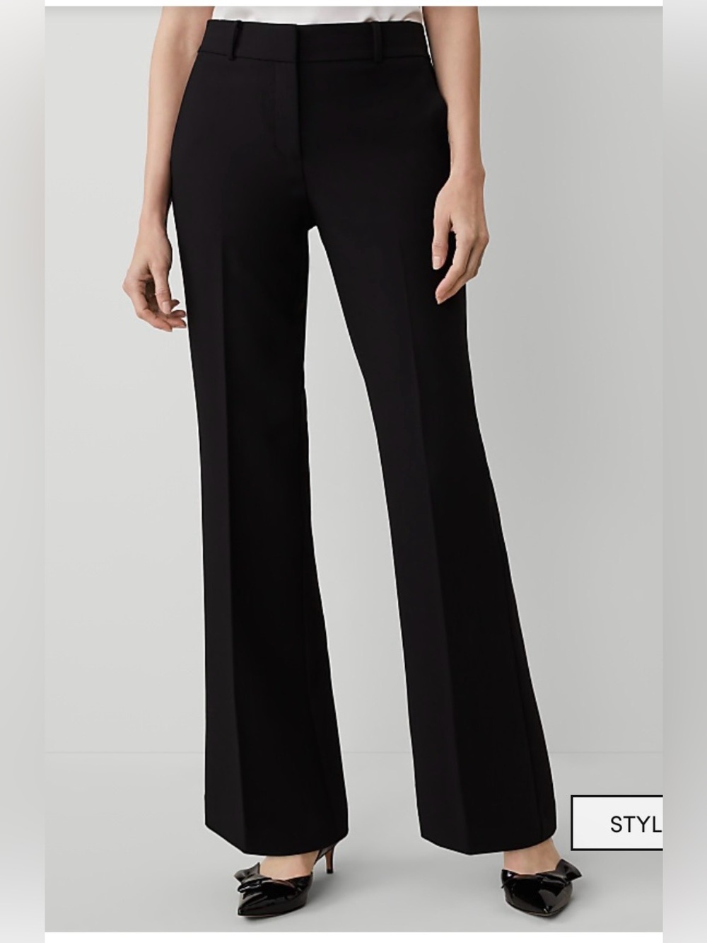 Ann Taylor Petitite Jayne Trouser Pant Black size 6p